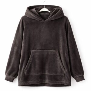Dark Gray Blanket Hoodie
